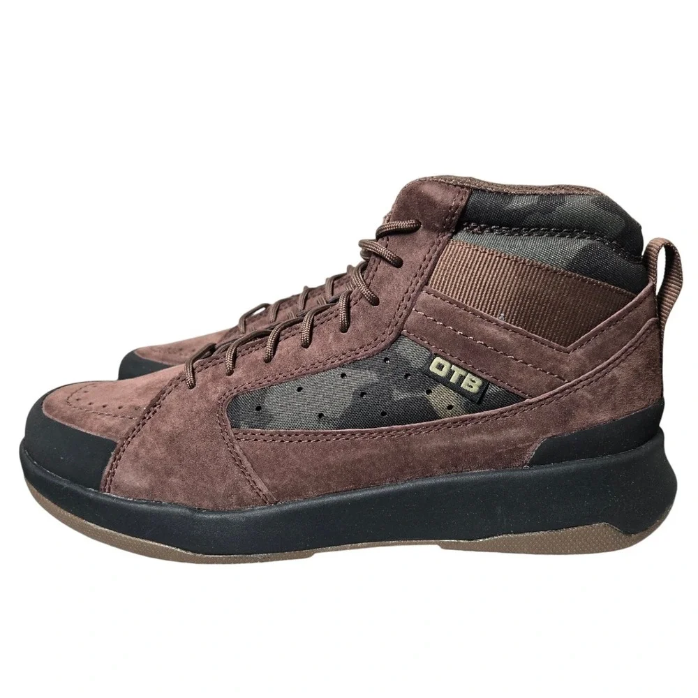 OTB BOOTS TKOOL MID SUEDE Mens Brown Camo Lace Up Boots Size 8